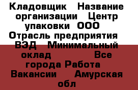 Кладовщик › Название организации ­ Центр упаковки, ООО › Отрасль предприятия ­ ВЭД › Минимальный оклад ­ 19 000 - Все города Работа » Вакансии   . Амурская обл.